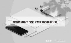 锐婚纱摄影工作室（专业婚纱摄影公司）