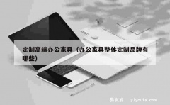 定制高端办公家具（办公家具整体定制品牌有哪些）