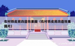 农村铁皮房改造效果图（农村铁皮房改造效果图片）