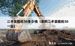 二手装载机50多少钱（求购二手装载机50一台）