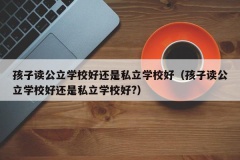 孩子读公立学校好还是私立学校好（孩子读公立学校好还是私立学校