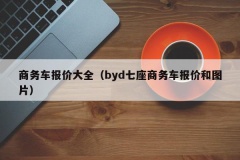 商务车报价大全（byd七座商务车报价和图片）