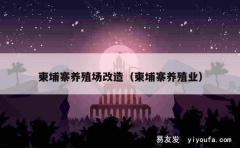 柬埔寨养殖场改造（柬埔寨养殖业）