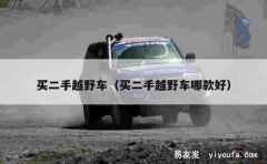 买二手越野车（买二手越野车哪款好）