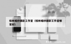 桂林婚纱摄影工作室（桂林婚纱摄影工作室哪家好）