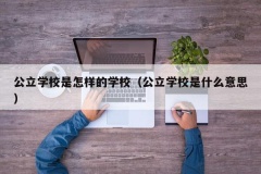 公立学校是怎样的学校（公立学校是什么意思）