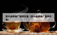 茶叶品牌推广策划方案（茶叶品牌推广策划方案）