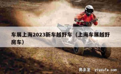 车展上海2023新车越野车（上海车展越野房车）