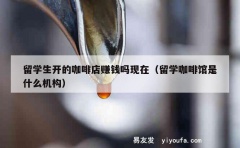 留学生开的咖啡店赚钱吗现在（留学咖啡馆是什么机构）