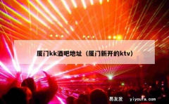 厦门kk酒吧地址（厦门新开的ktv）