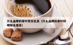 什么品牌的茶叶性价比高（什么品牌的茶叶好喝知名度高）