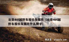 北京40l越野车报价及图片（北京40l越野车报价及图片什么牌