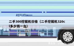 二手300挖掘机价格（二手挖掘机320cl多少钱一台）