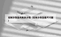 定制沙发垫大概多少钱（定做沙发垫量尺寸图）