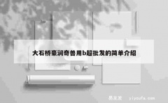 大石桥豪润奇兽用b超批发的简单介绍