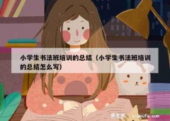 小学生书法班培训的总结（小学生书法班培训的总结怎么写）