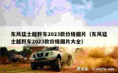 东风猛士越野车2023款价格图片（东风猛士越野车2023款价