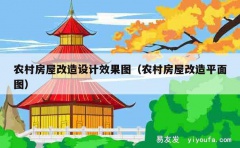 农村房屋改造设计效果图（农村房屋改造平面图）