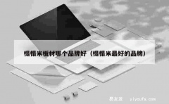 榻榻米板材哪个品牌好（榻榻米最好的品牌）