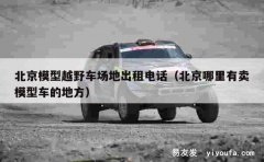 北京模型越野车场地出租电话（北京哪里有卖模型车的地方）