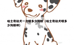 哈士奇幼犬一次喂多少狗粮（哈士奇幼犬喂多少狗粮啊）