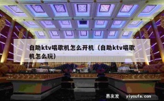 自助ktv唱歌机怎么开机（自助ktv唱歌机怎么玩）