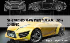 宝马2023款2系四门轿跑车摩天灰（宝马23i跑车）