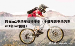 阳光m1电动车价格多少（今日阳光电动汽车m1和m2价格）