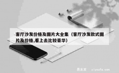 客厅沙发价格及图片大全集（客厅沙发款式图片及价格,看上去比较