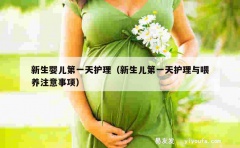 新生婴儿第一天护理（新生儿第一天护理与喂养注意事项）