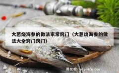 大葱烧海参的做法家常窍门（大葱烧海参的做法大全窍门窍门）