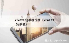 vivot15g手机价格（vivo t1 5g手机）