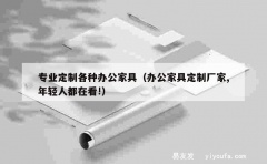 专业定制各种办公家具（办公家具定制厂家,年轻人都在看!）