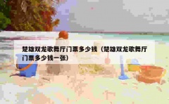 楚雄双龙歌舞厅门票多少钱（楚雄双龙歌舞厅门票多少钱一张）